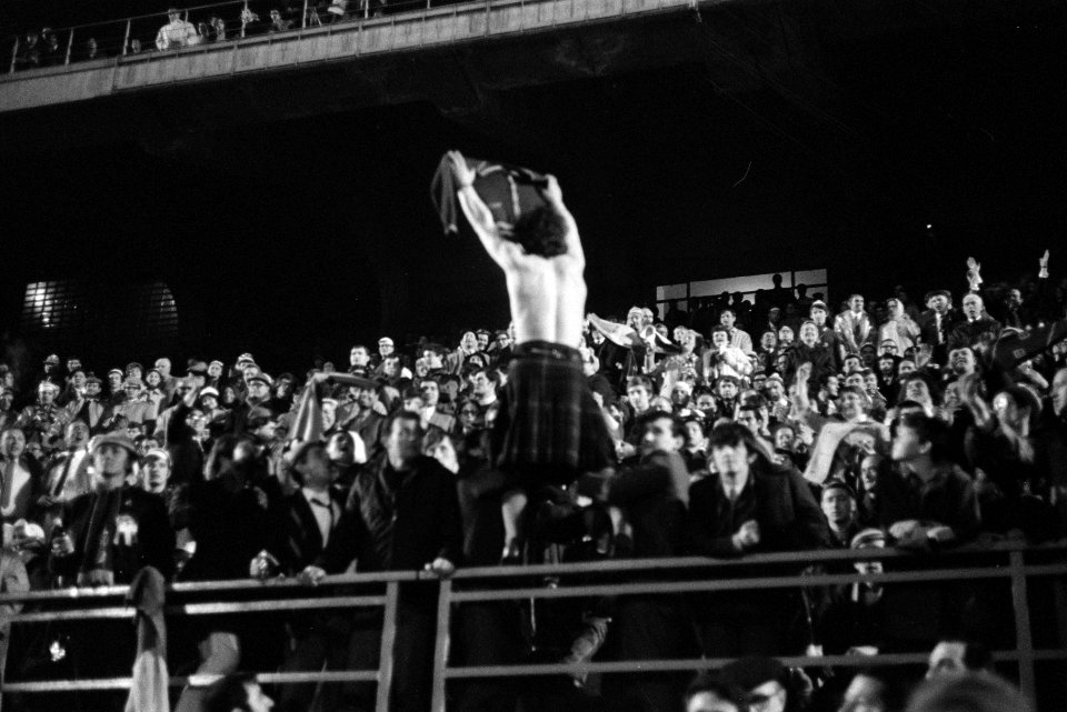 Celtic tegen Feijenoord 1-2 finale Europacup-I in Milaan supporters (o.a. Schot, Bestanddeelnr 923-5054