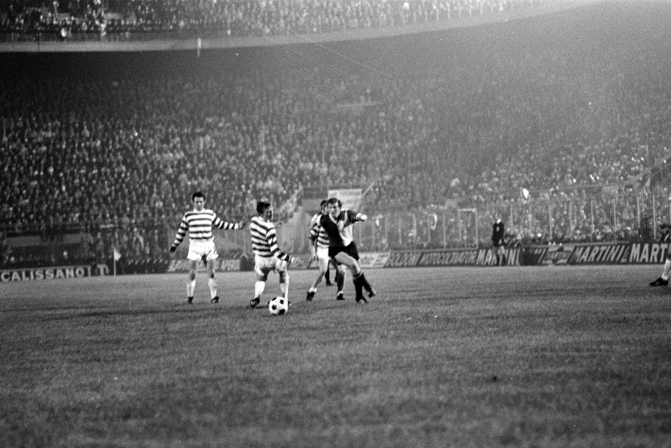 Celtic tegen Feijenoord 1-2 finale Europacup-I in Milaan Wim Jansen (rechts) in, Bestanddeelnr 923-5030