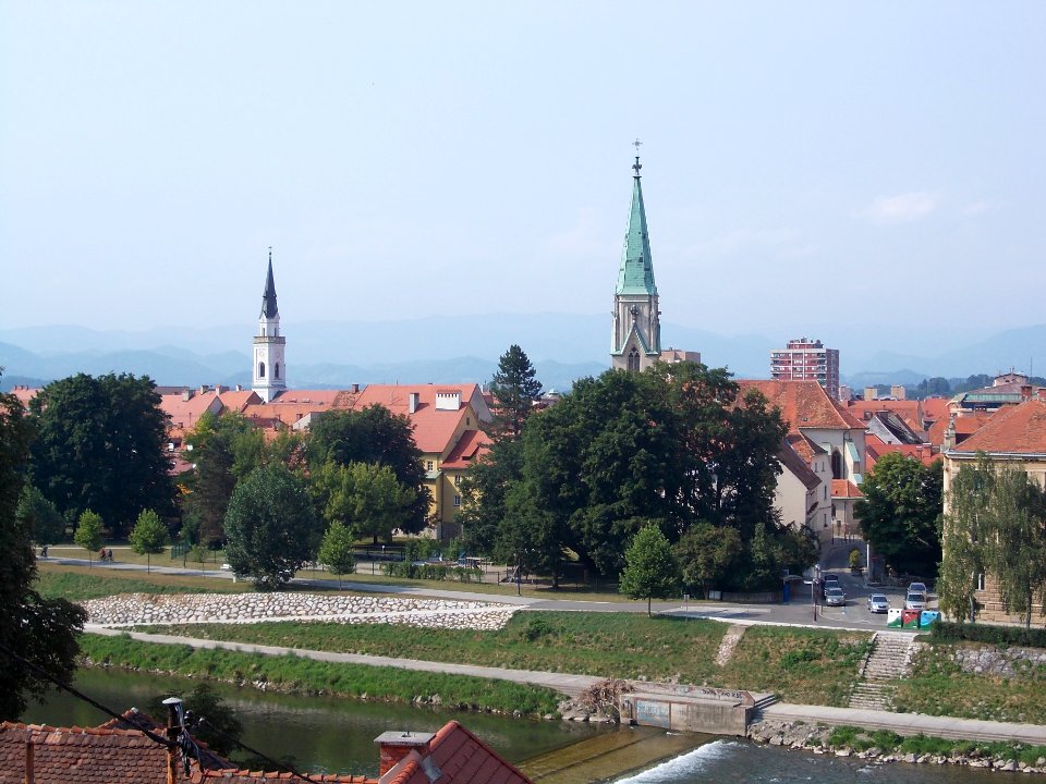 Celje Cathedral from St. Cecilia's Parish Church (Celje)