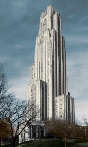 Cathedral of Learning, 2020-02-24, colorized