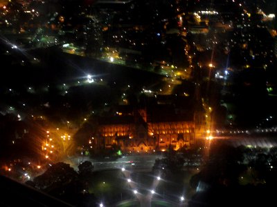 Cathedral from tower photo