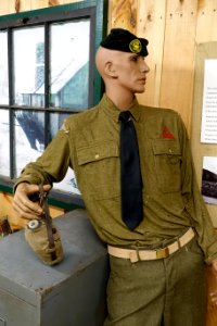 CCC uniform - Northeast States Civilian Conservation Corps Museum - Shenipsit State Forest - Stafford Springs, Connecticut - DSC04262