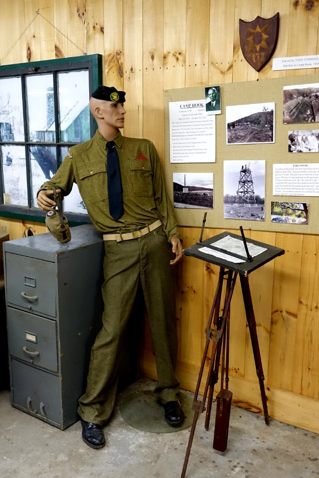 CCC uniform - Northeast States Civilian Conservation Corps Museum - Shenipsit State Forest - Stafford Springs, Connecticut - DSC04260