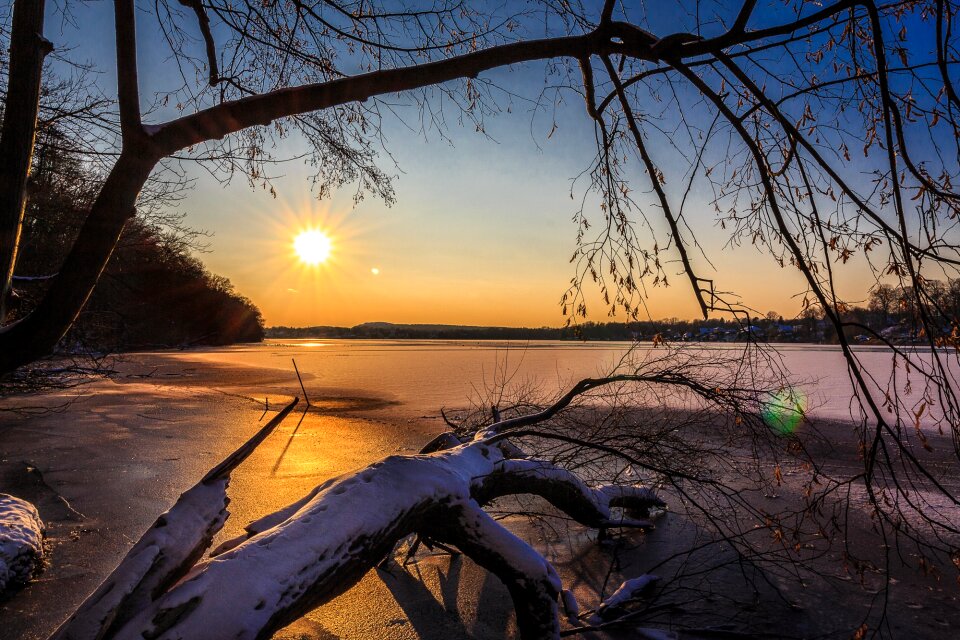 Ice cold landscape photo