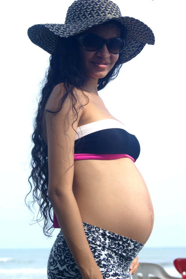 Women beach long hair