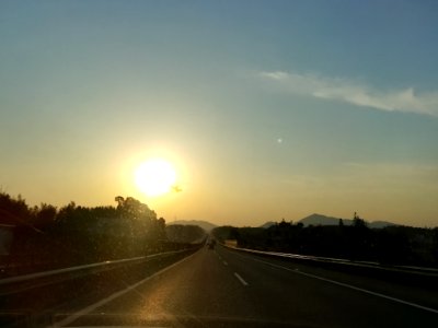 Changsha-Shaoshan-Loudi Expressway under the sunset shine in February 2018, picture5