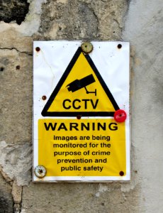CCTV Warning Malta