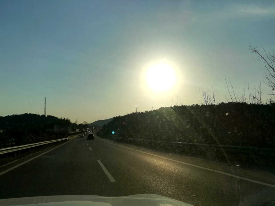 Changsha-Shaoshan-Loudi Expressway under the sunset shine in February 2018, picture16
