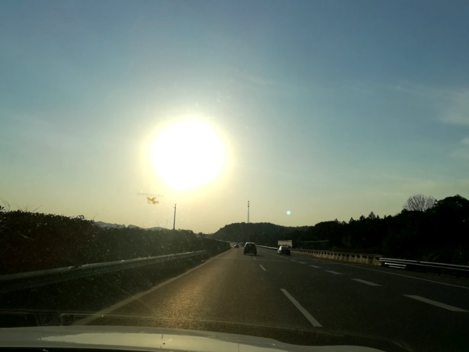 Changsha-Shaoshan-Loudi Expressway under the sunset shine in February 2018, picture10