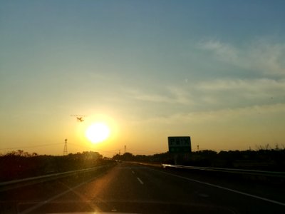 Changsha-Shaoshan-Loudi Expressway under the sunset shine in February 2018, picture2