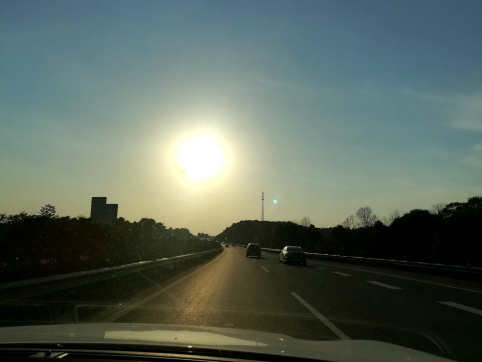 Changsha-Shaoshan-Loudi Expressway under the sunset shine in February 2018, picture9