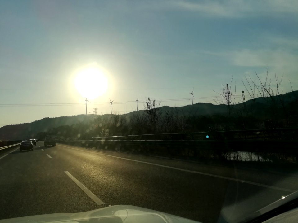 Changsha-Shaoshan-Loudi Expressway under the sunset shine in February 2018, picture12