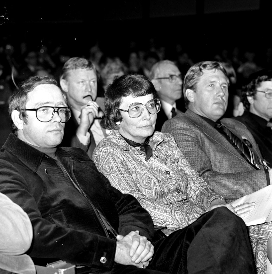 CDA-congres Amsterdam, Ien van de Heuvel te gast, Bestanddeelnr 929-4774