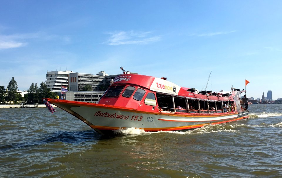 Chao Phraya Express Boat Orange Flag 2