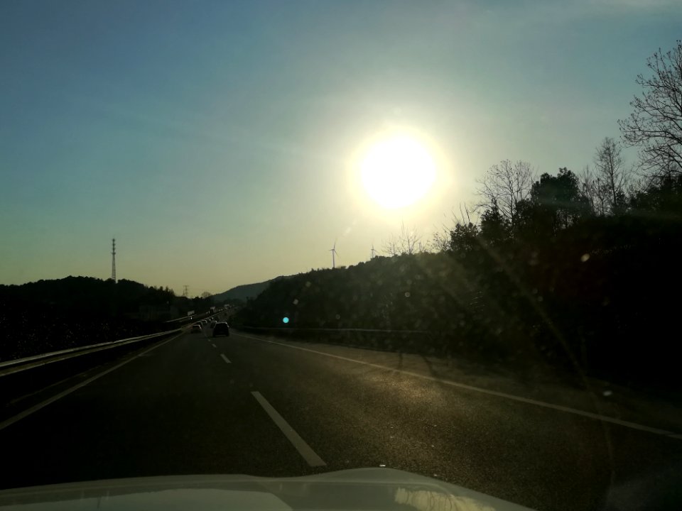 Changsha-Shaoshan-Loudi Expressway under the sunset shine in February 2018, picture17