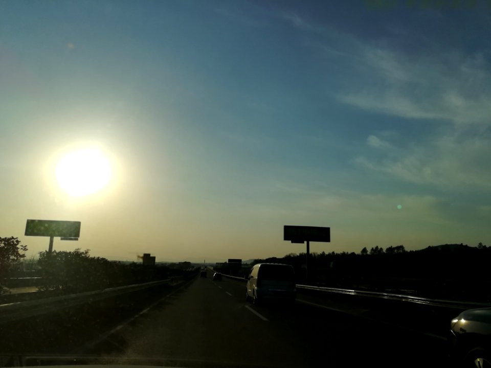Changsha-Shaoshan-Loudi Expressway under the sunset shine in February 2018, picture8