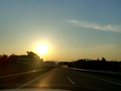 Changsha-Shaoshan-Loudi Expressway under the sunset shine in February 2018, picture4