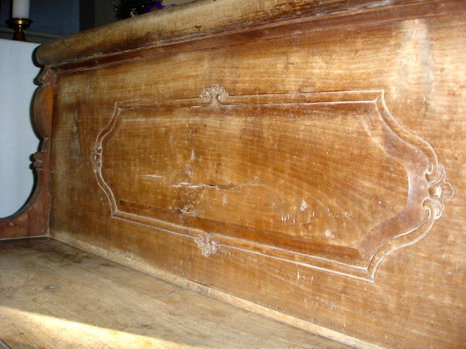 Chapel benches from Pišece Castle 05