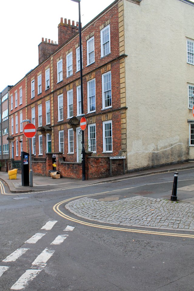 Chapel Row And Attached Front Area Walls, Piers And Railings
