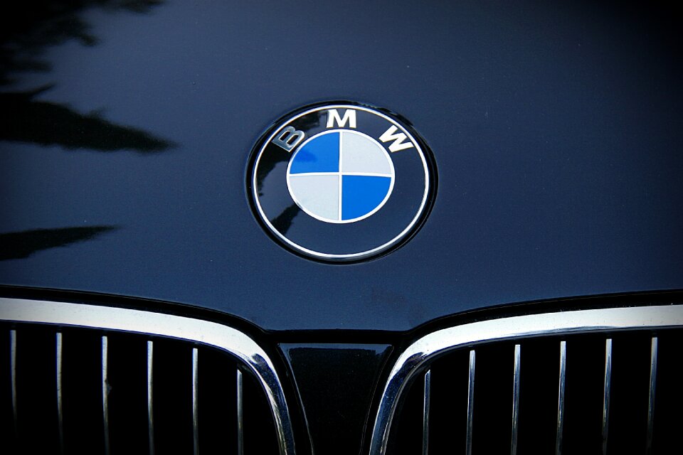 Car brand bmw emblem frontal