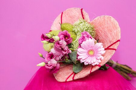 Nature pink flower arrangement photo