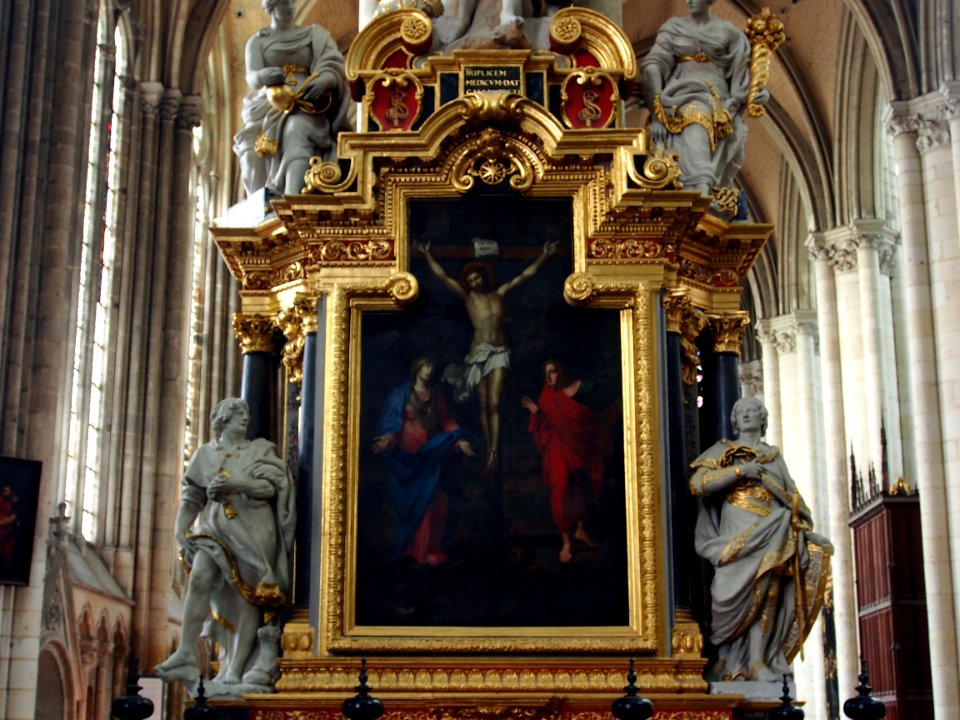 Chapelle Saint Sébastien painting inside Amiens Cathedral, pic-006