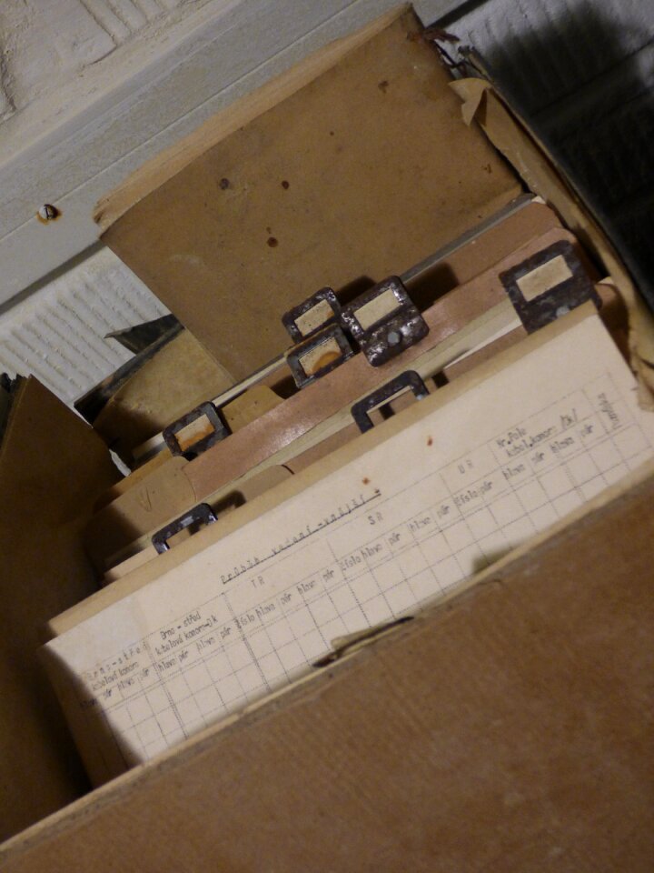 The folders document archive