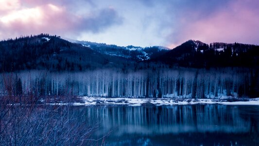 Sunrise purple blue