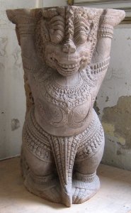 Cham pedestal in the Thap Mam Style, Museum of Cham Sculpture