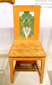 Chair with birch motif, designed in 1902 by Carl Westman - Nordiska museet - Stockholm, Sweden - DSC09816 photo