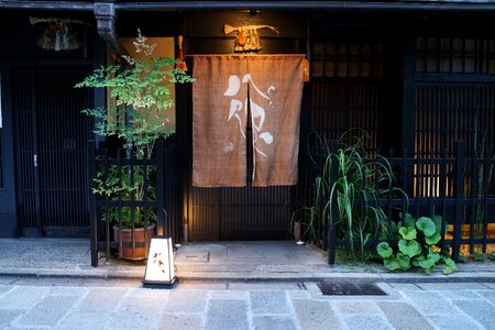 Restaurant front traditional facade