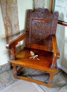 Chair - Earl's Apartments, Haddon Hall - Bakewell, Derbyshire, England - DSC02751