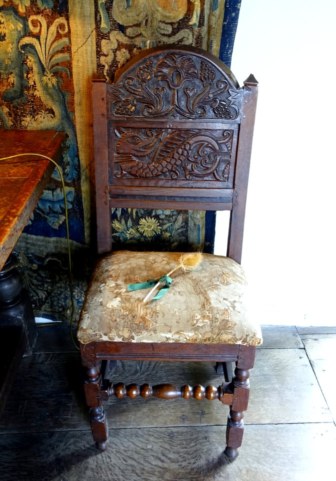 Chair - Earl's Apartments, Haddon Hall - Bakewell, Derbyshire, England - DSC02723