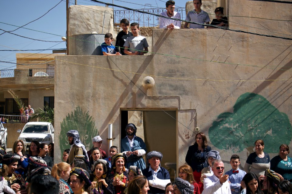 Chaldean Catholics in alQosh enjoying the festival and parade in 2018 for Palm Sunday 18