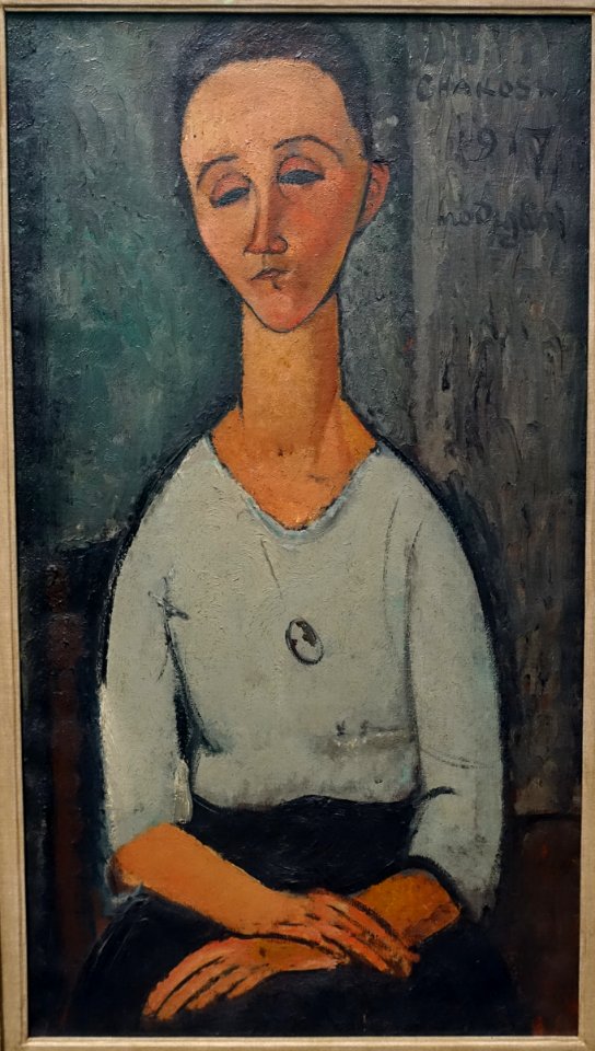 Chakoska by Amedeo Modigliani, 1917, oil on canvas - Museu de Arte de São Paulo - DSC07299