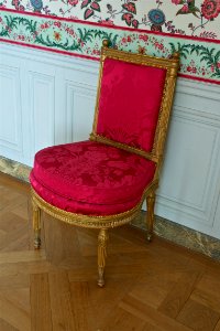 Chaise violon salle à manger petits appartements de la reine Versailles photo