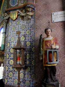 Chailles (Loir-et-Cher) église Saint-Martin, statue St.Laurent