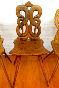 Chair, Rottenburg, Kr. Tubingern, 1794, walnut, beech - Germanisches Nationalmuseum - Nuremberg, Germany - DSC03597
