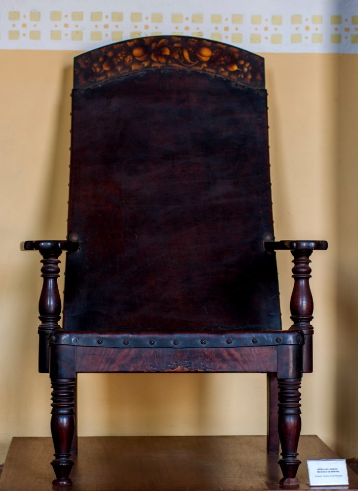 Chair where he sat Francisco de Miranda in the ports of Altagracia