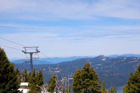 Chair Lift at Mt. Bachelor photo