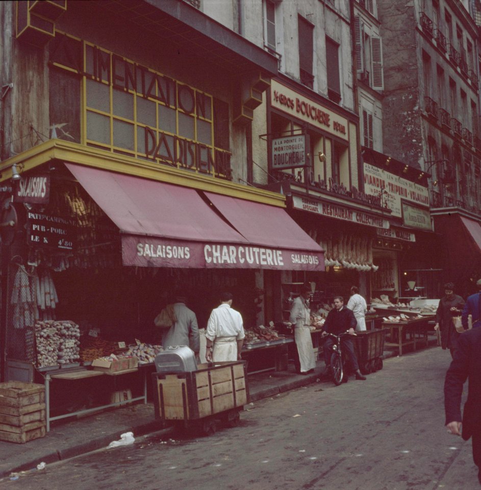 Charcuterie in Quartier Montorgueil in Parijs, Bestanddeelnr 255-9989