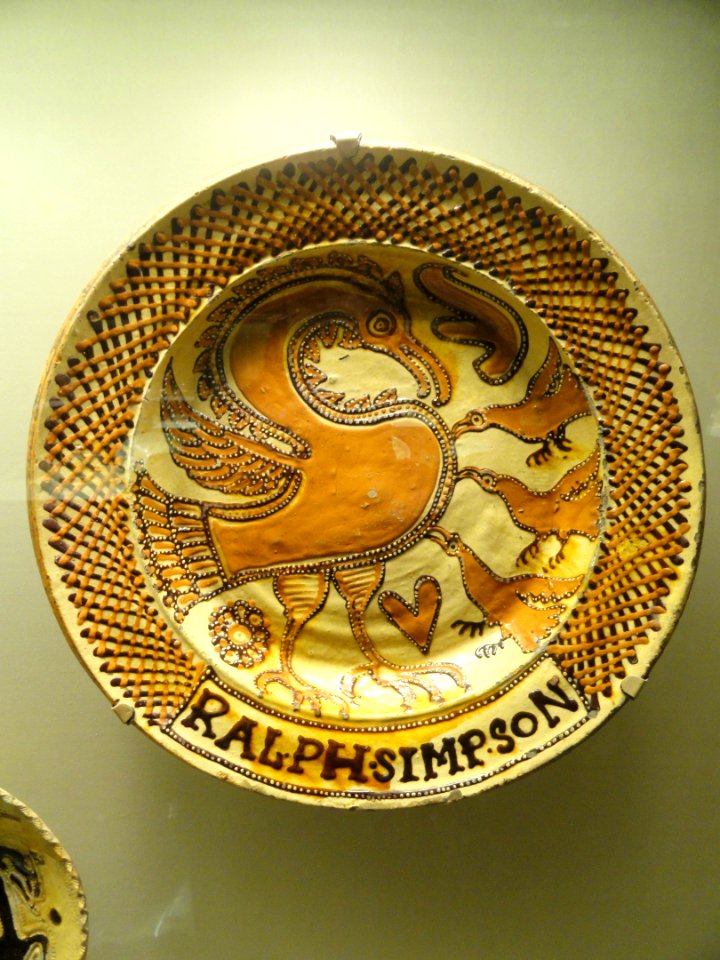 Charger, Ralph Simpson, Staffordshire, c. 1680-1690 - Nelson-Atkins Museum of Art - DSC08672