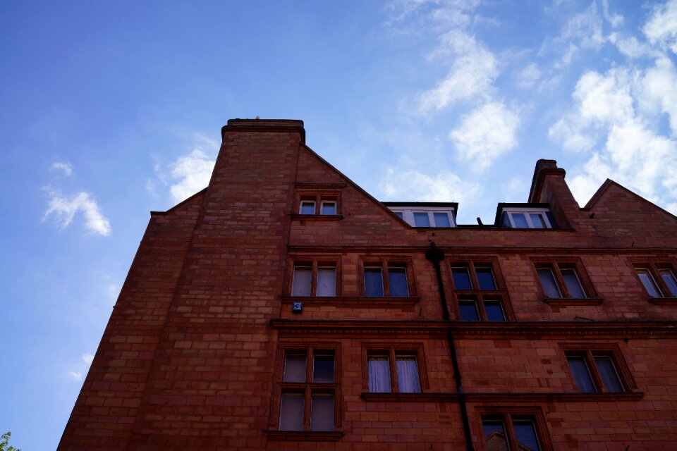 London architecture blue sky