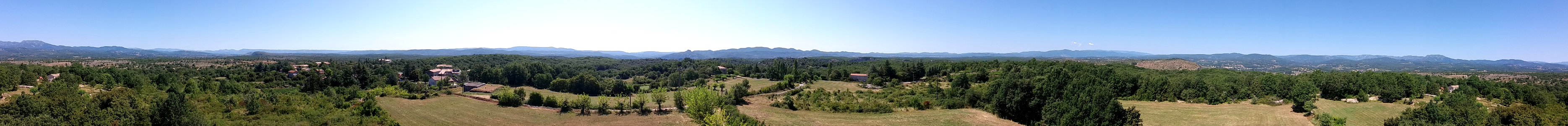 Chapias - Tour de la Vierge - Panorama depuis la plateforme