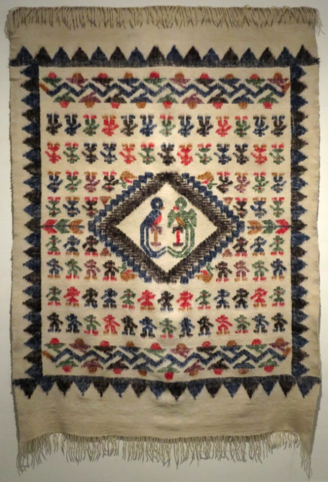 Chamarro (blanket) from Guatemala, K'iche' Mayan, Honolulu Museum of Art 4835.1