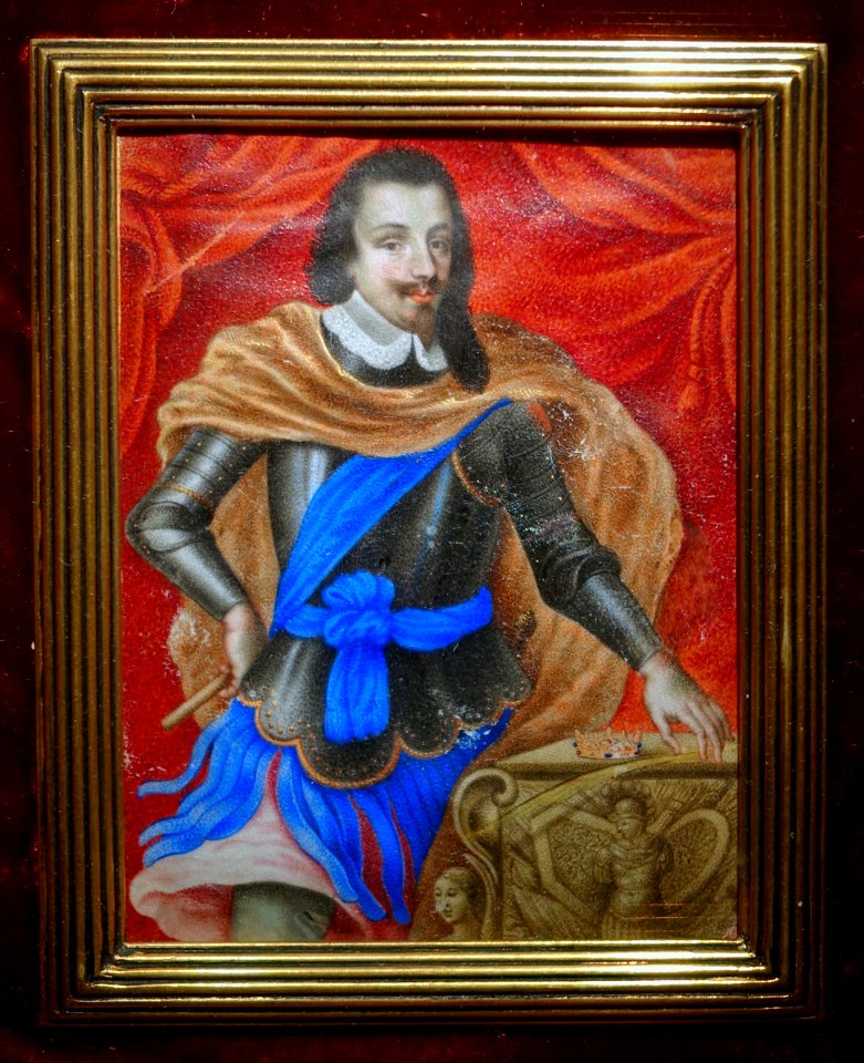 Charles I of England, attributed to Anton Van Dyck, after 1632, miniature on vellum - Cinquantenaire Museum - Brussels, Belgium - DSC08908