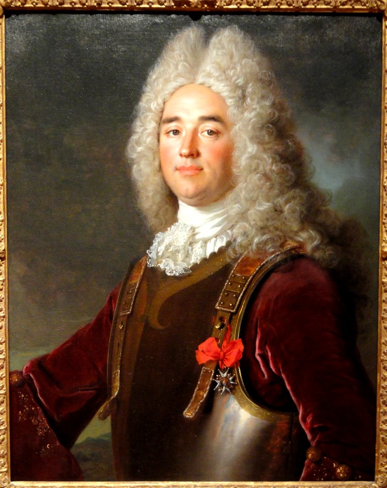 Charles Louis Remond, Comte de Hergh, Capitaine de Royal Croate, Chevalier des Ordres du Roy, by Nicolas de Largilliere, France, 1715 - Mount Holyoke College Art Museum - DSC04605