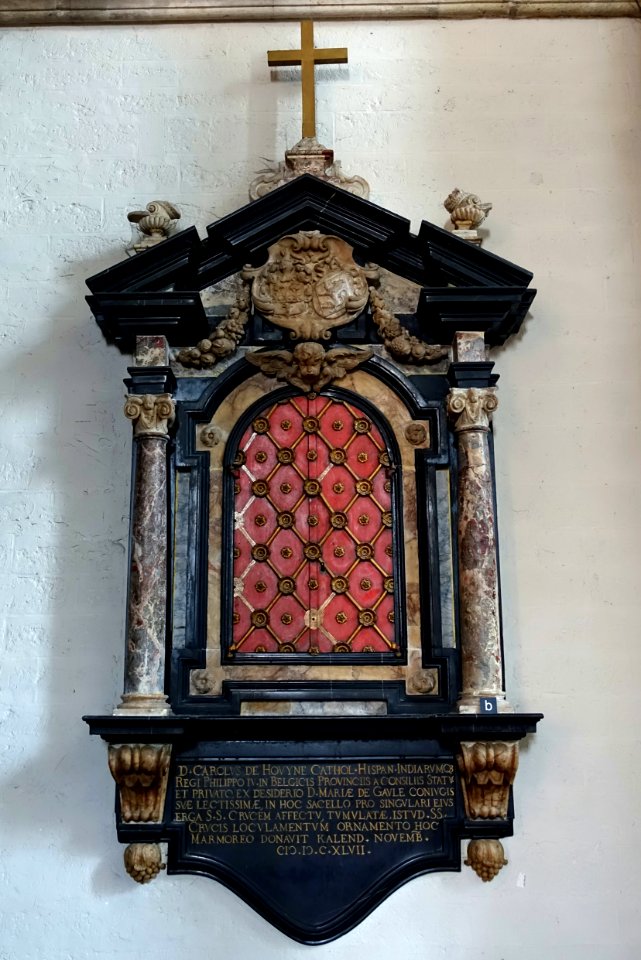 Charles de Hovyne memorial tablet - Église Notre-Dame-de-la-Chapelle - Brussels, Belgium - DSC07767