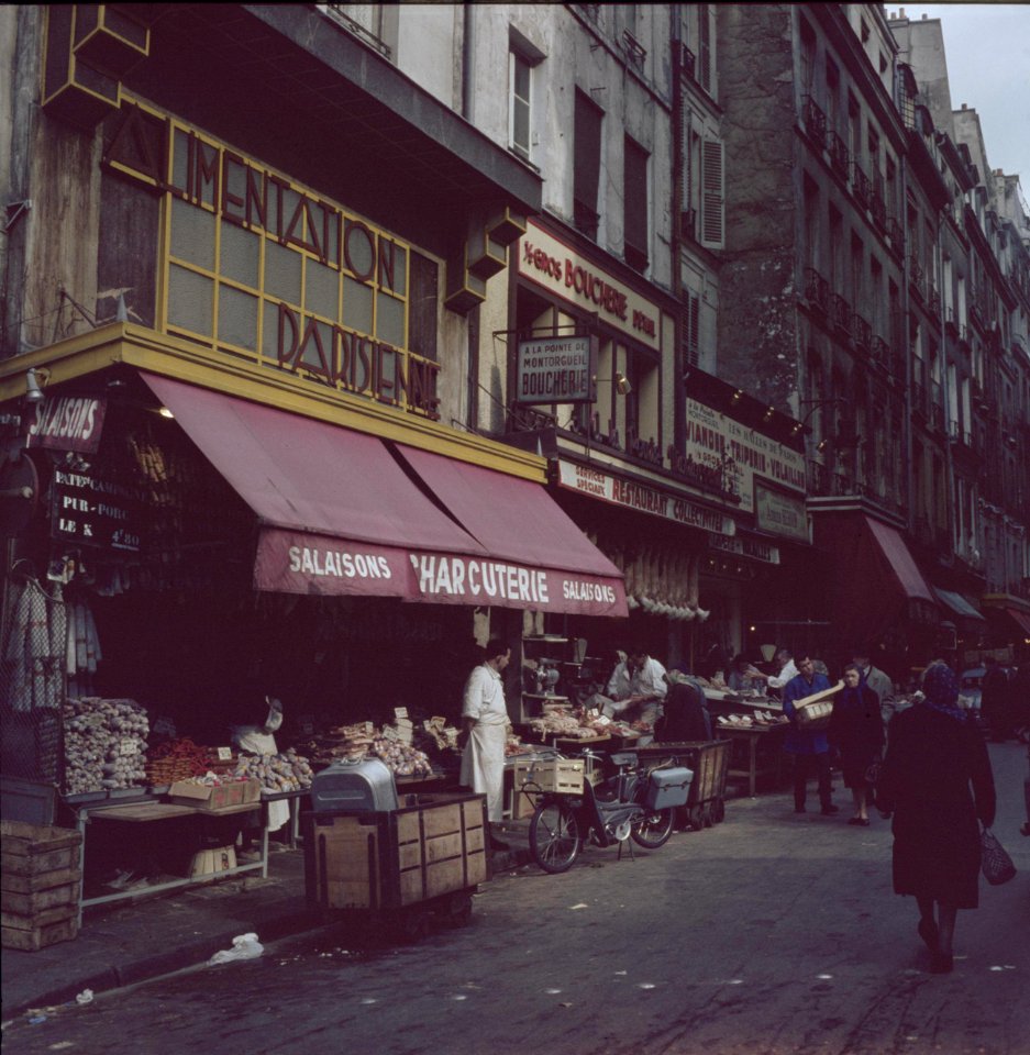 Charcuterie in Quartier Montorgueil in Parijs, Bestanddeelnr 255-9988
