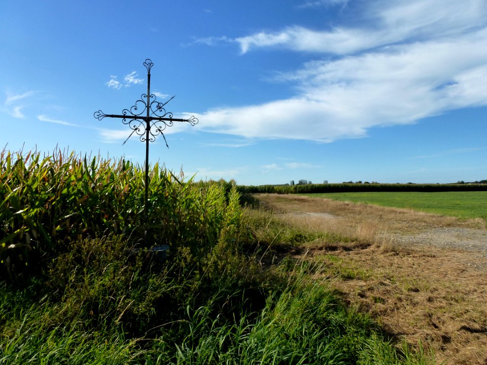Charbogne (Ardennes) croix de chemin